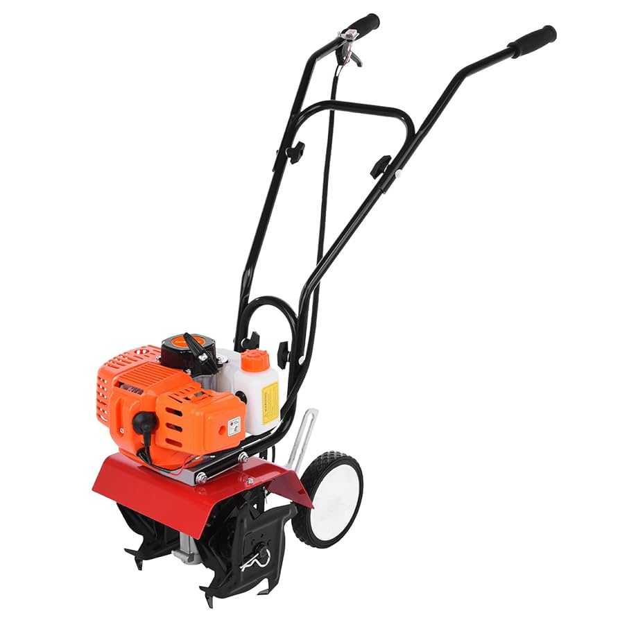Amazon.com : Garden Tiller,Gas Powered Rototiller 52cc 2